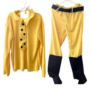 Curious George Person Man in Yellow Hat Halloween Costume Adult Medium